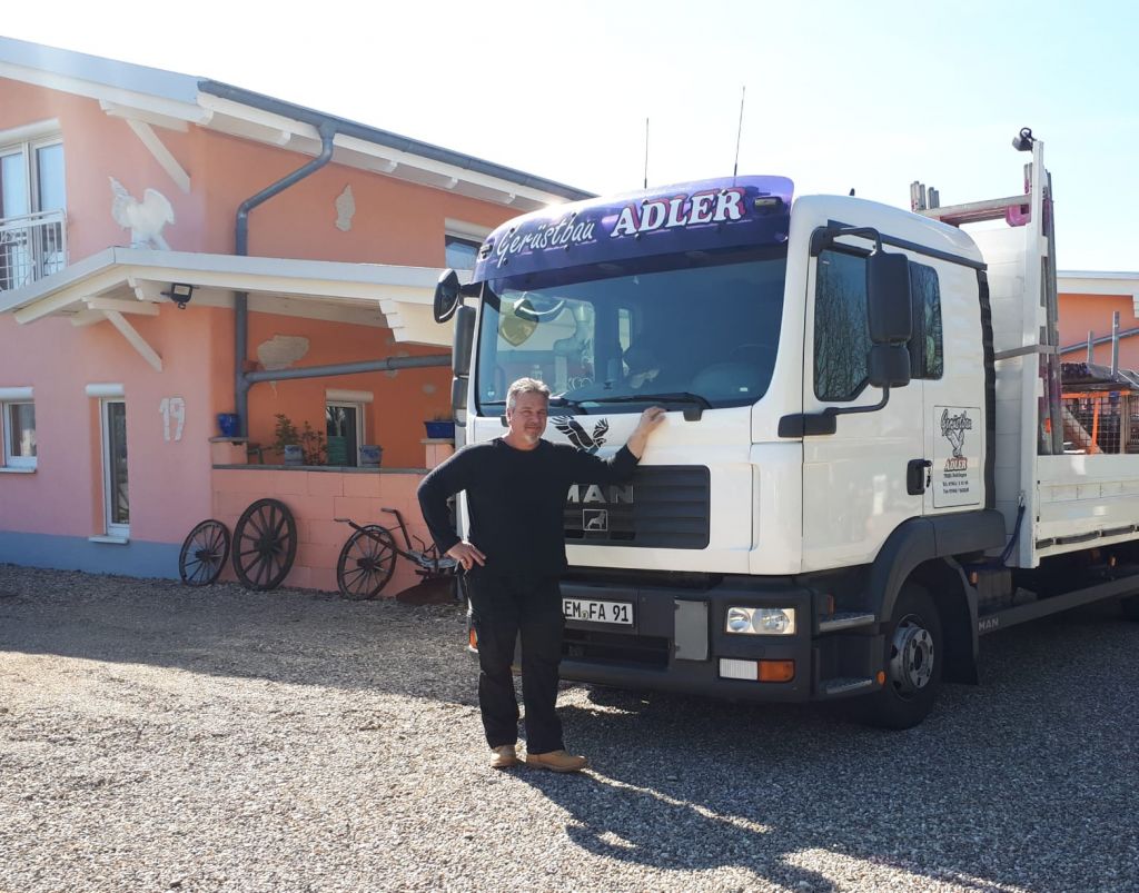 Frank Adler, selbständiger Gerüstbauer aus Bahlingen