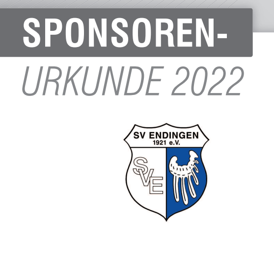 Sponsoren-Urkunde 2022