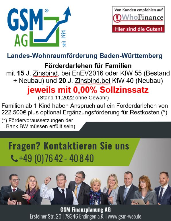 Anzeige-Sollzinssatz0 Werbung Landes-Wohnraumförderung für Familien