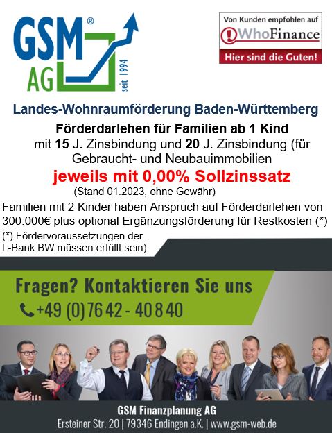 Landes-Wohnraumförderung Baden-Württemberg